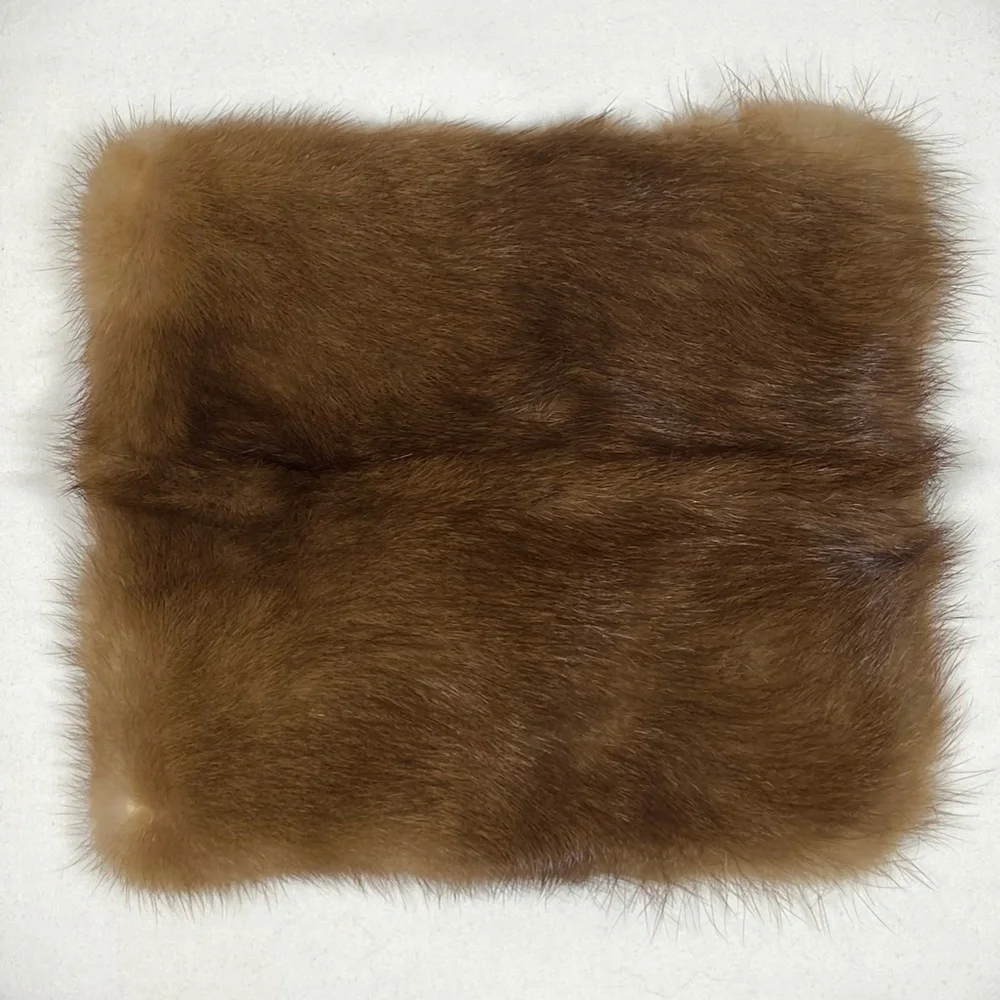 Fur Wallet / Phone Holder - Brown - Picture 4 of 5